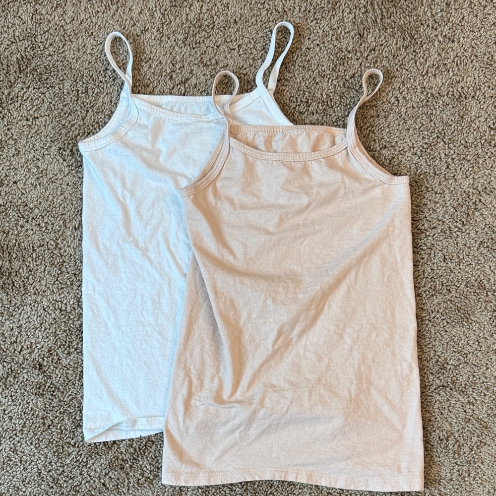 Fruit of the Loom Girls Tank Tops - White and Cream